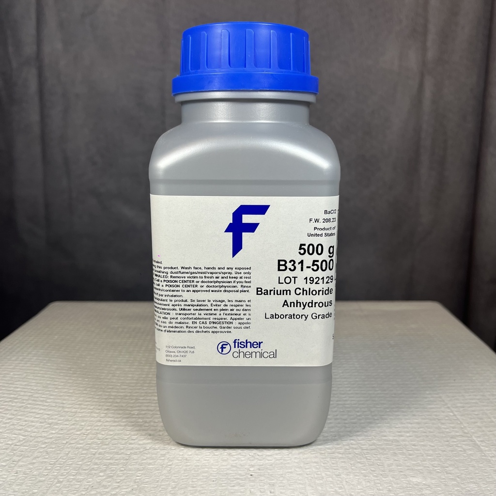BARIUM CHLORIDE, 500 GM REAGEN