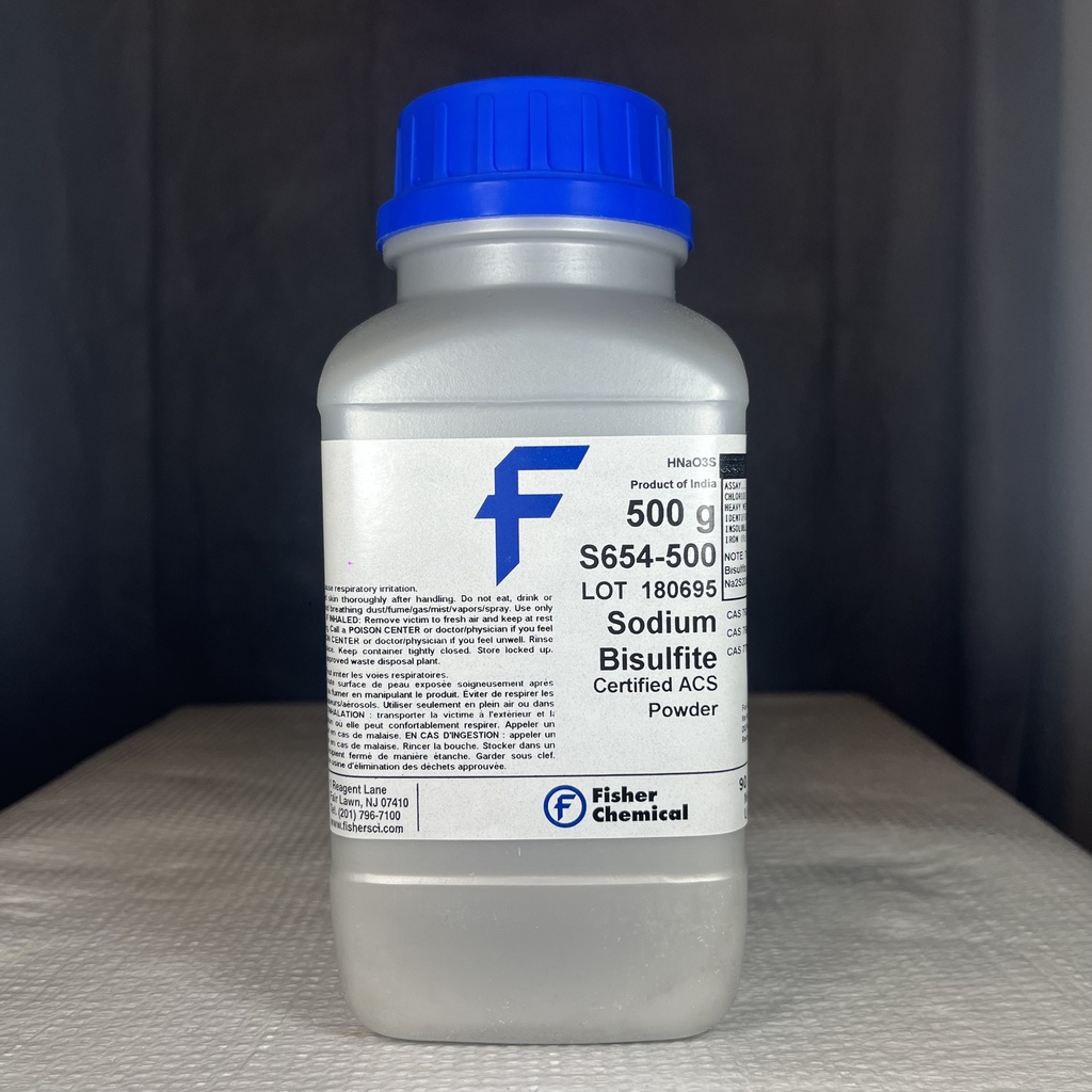 SODIUM BISULFITE, 500 GM REAGE