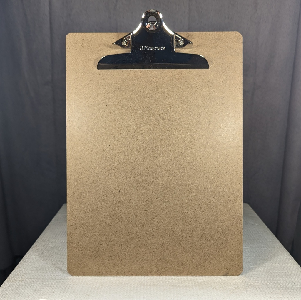 CLIPBOARD, HARDBOARD 9 X 12 1/