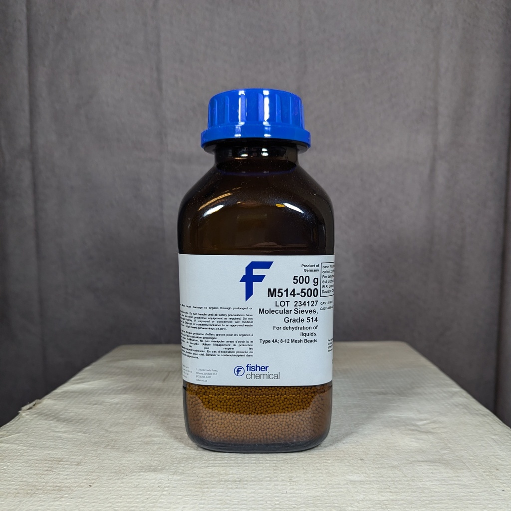 MOLECULAR SIEVE, 500 GM 4A 8 1