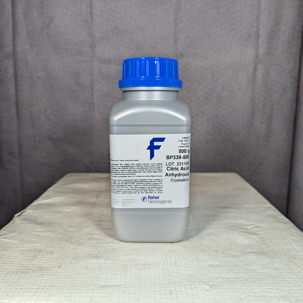 CITRIC ACID, 500 GM ACS