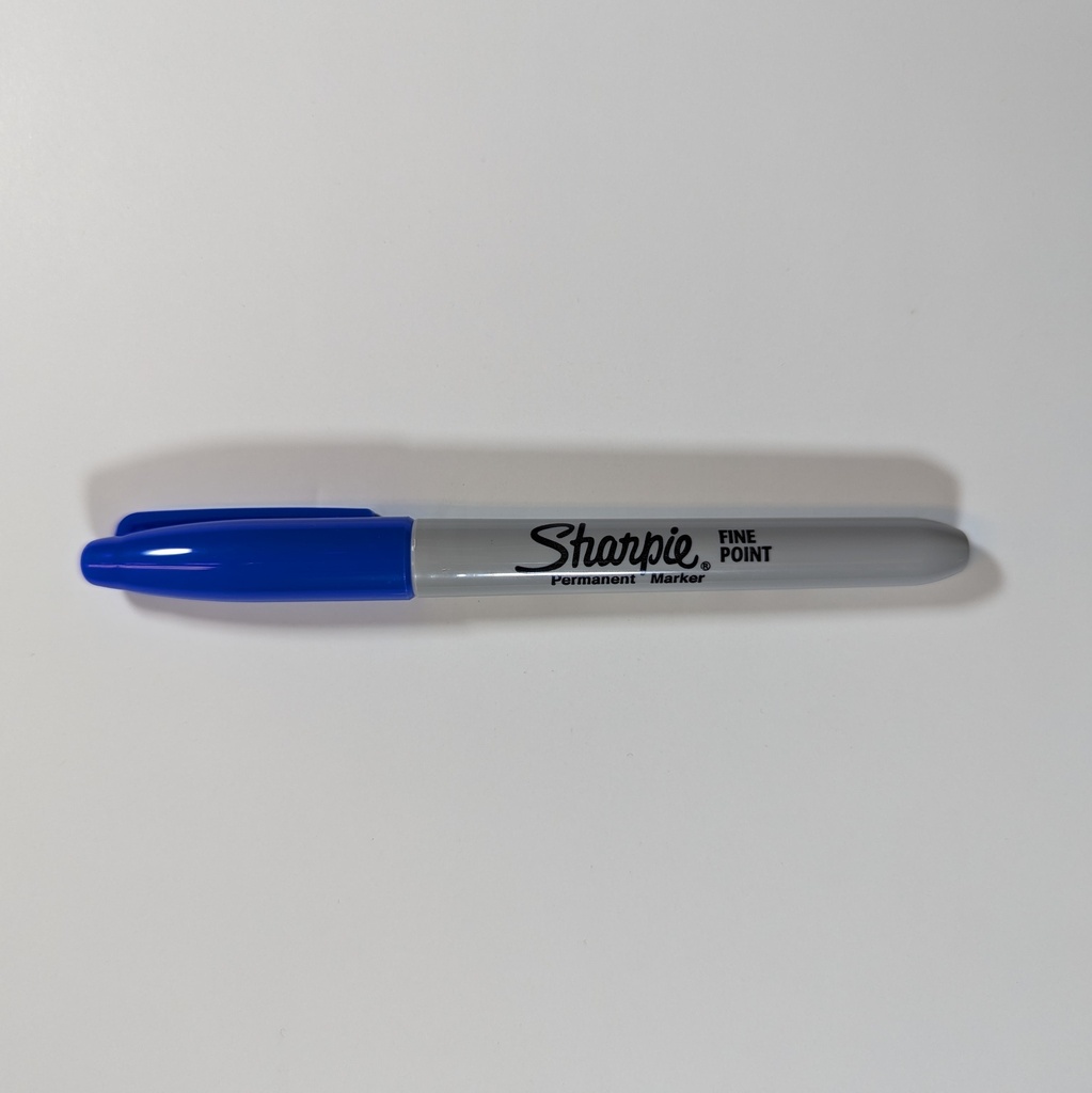 MARKER, SHARPIE BLUE FINE 
